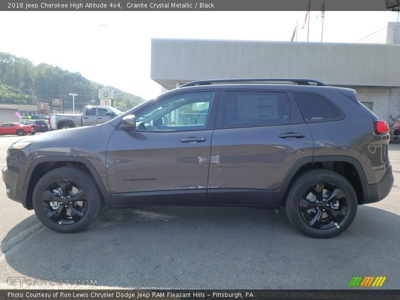 Granite Crystal Metallic / Black 2018 Jeep Cherokee High Altitude 4x4