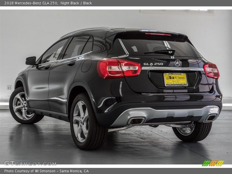Night Black / Black 2018 Mercedes-Benz GLA 250