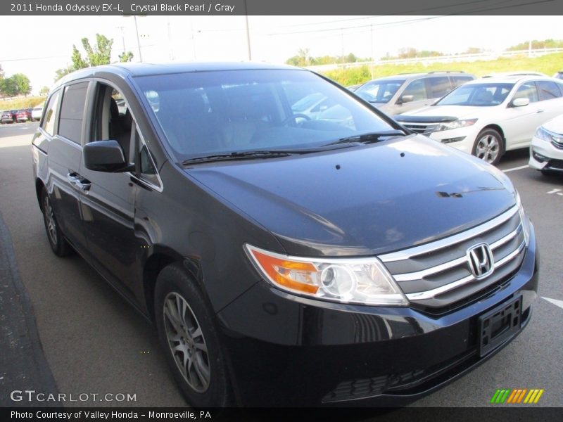 Crystal Black Pearl / Gray 2011 Honda Odyssey EX-L