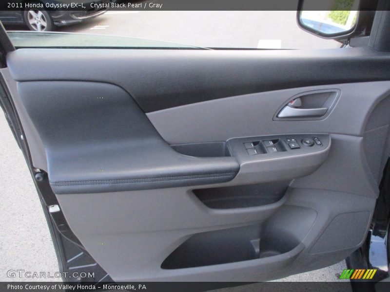 Crystal Black Pearl / Gray 2011 Honda Odyssey EX-L