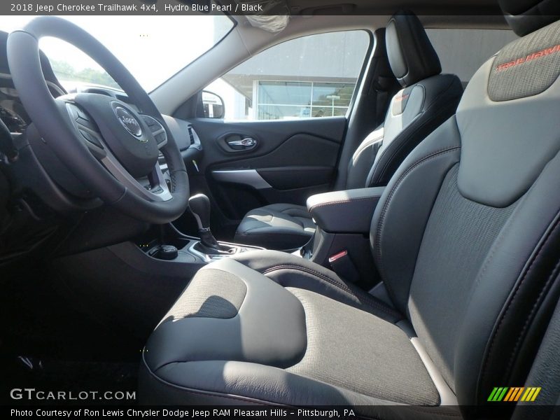 Front Seat of 2018 Cherokee Trailhawk 4x4
