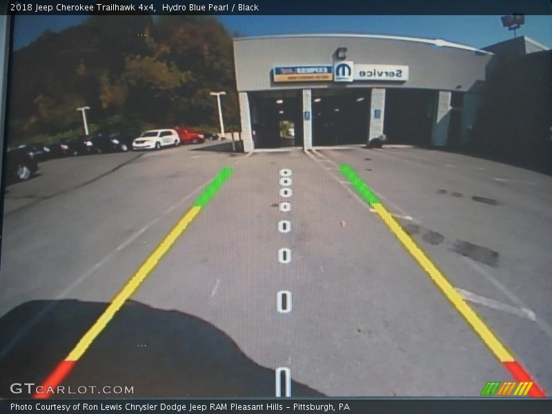 Hydro Blue Pearl / Black 2018 Jeep Cherokee Trailhawk 4x4