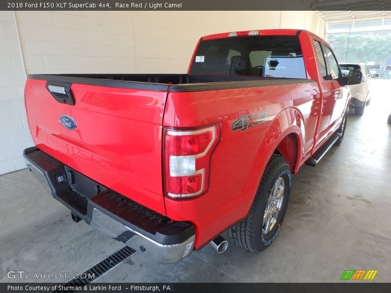 Race Red / Light Camel 2018 Ford F150 XLT SuperCab 4x4