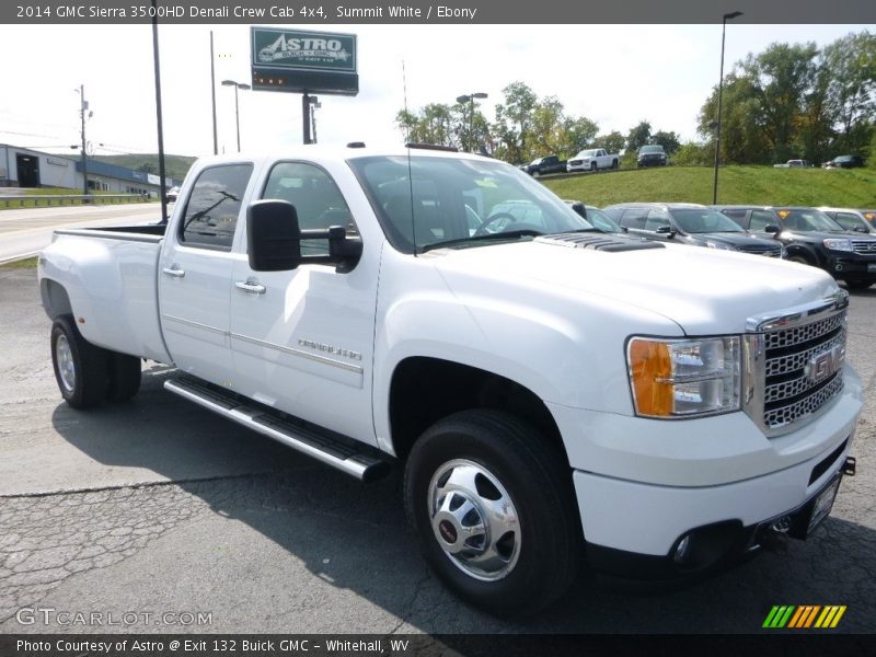 Summit White / Ebony 2014 GMC Sierra 3500HD Denali Crew Cab 4x4