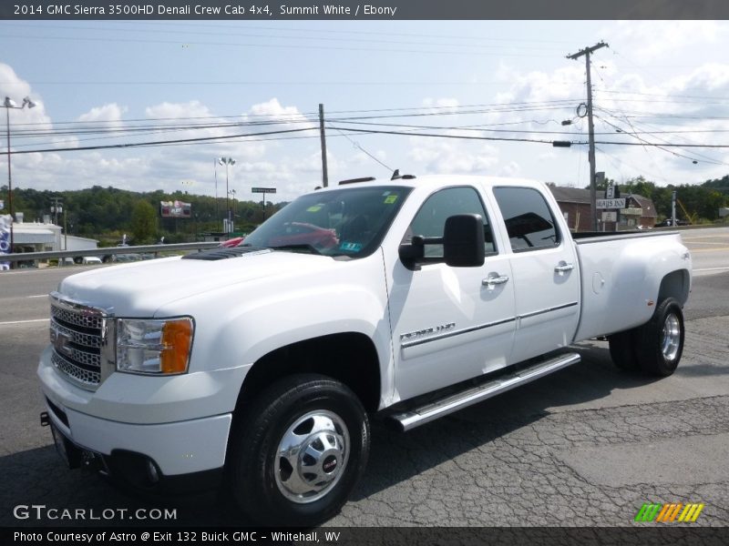 Summit White / Ebony 2014 GMC Sierra 3500HD Denali Crew Cab 4x4
