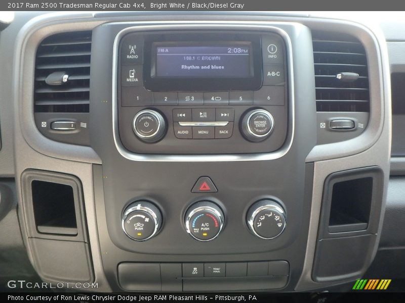 Bright White / Black/Diesel Gray 2017 Ram 2500 Tradesman Regular Cab 4x4
