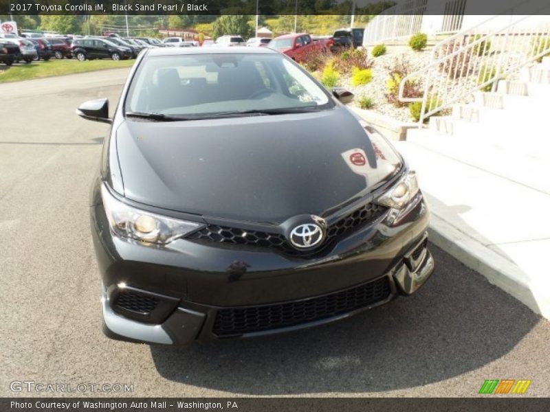 Black Sand Pearl / Black 2017 Toyota Corolla iM