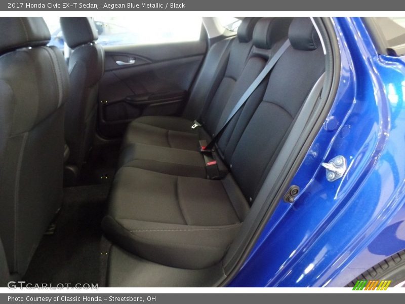 Aegean Blue Metallic / Black 2017 Honda Civic EX-T Sedan