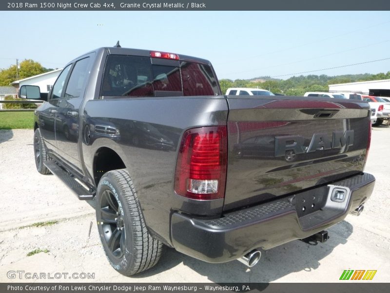 Granite Crystal Metallic / Black 2018 Ram 1500 Night Crew Cab 4x4