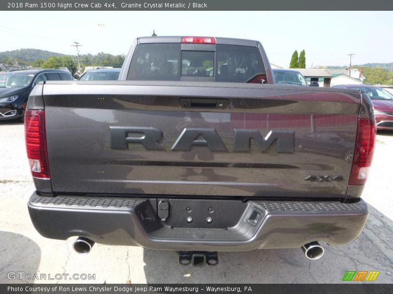 Granite Crystal Metallic / Black 2018 Ram 1500 Night Crew Cab 4x4