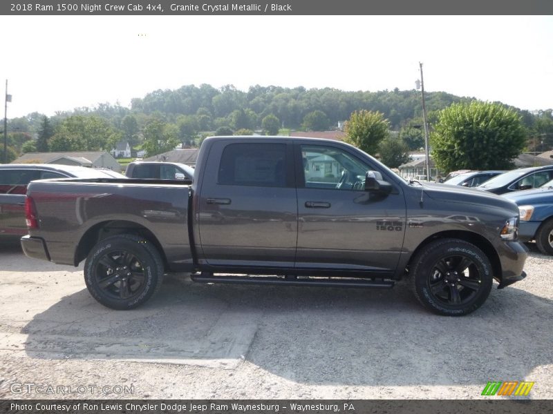 Granite Crystal Metallic / Black 2018 Ram 1500 Night Crew Cab 4x4