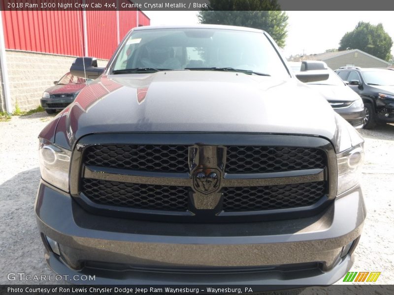 Granite Crystal Metallic / Black 2018 Ram 1500 Night Crew Cab 4x4