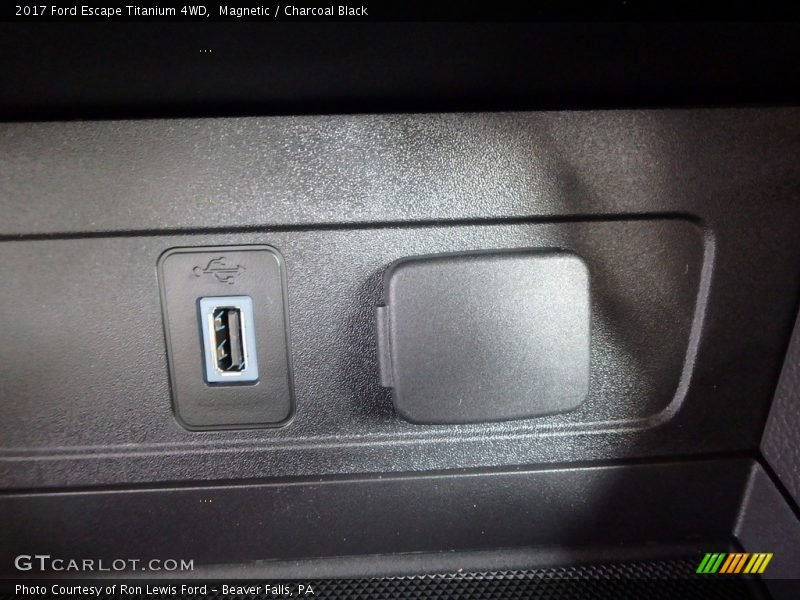 Magnetic / Charcoal Black 2017 Ford Escape Titanium 4WD