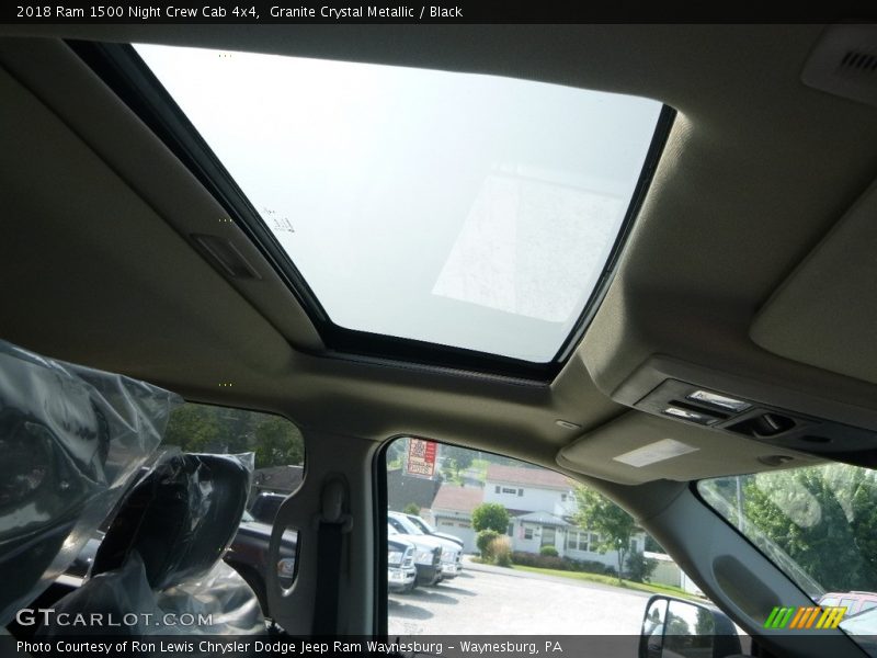 Granite Crystal Metallic / Black 2018 Ram 1500 Night Crew Cab 4x4