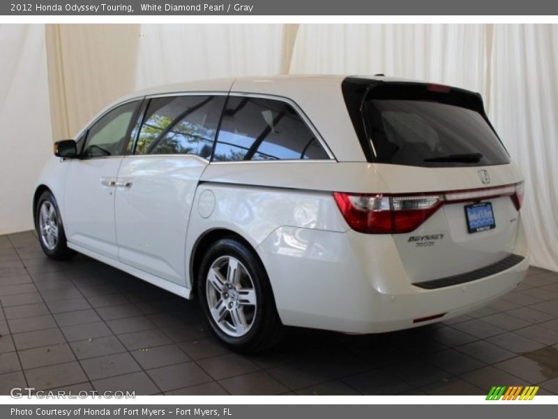 White Diamond Pearl / Gray 2012 Honda Odyssey Touring