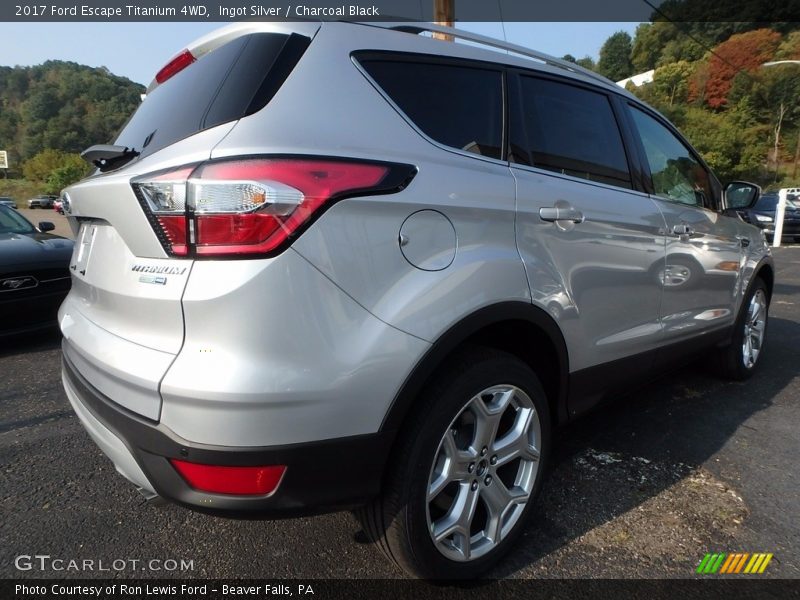Ingot Silver / Charcoal Black 2017 Ford Escape Titanium 4WD