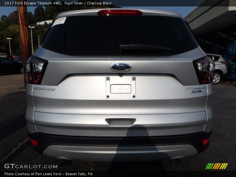 Ingot Silver / Charcoal Black 2017 Ford Escape Titanium 4WD