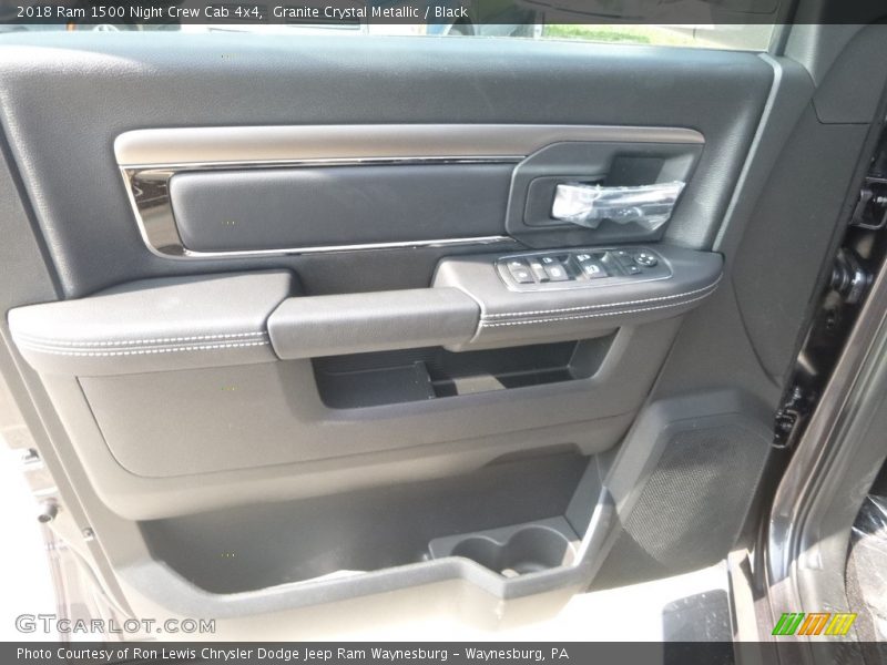 Granite Crystal Metallic / Black 2018 Ram 1500 Night Crew Cab 4x4