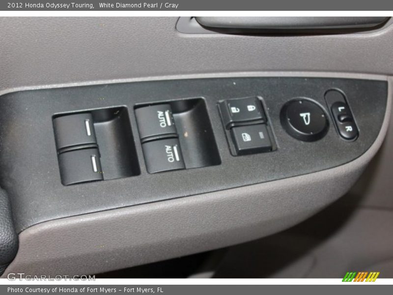 White Diamond Pearl / Gray 2012 Honda Odyssey Touring