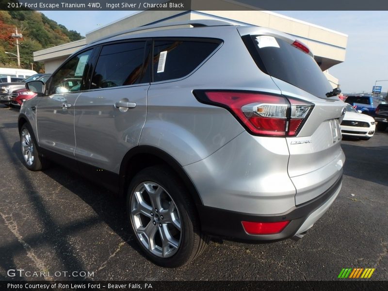 Ingot Silver / Charcoal Black 2017 Ford Escape Titanium 4WD