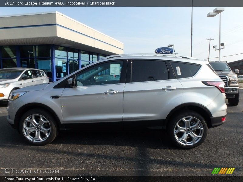 Ingot Silver / Charcoal Black 2017 Ford Escape Titanium 4WD