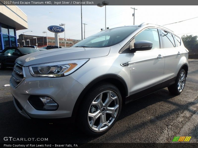 Ingot Silver / Charcoal Black 2017 Ford Escape Titanium 4WD