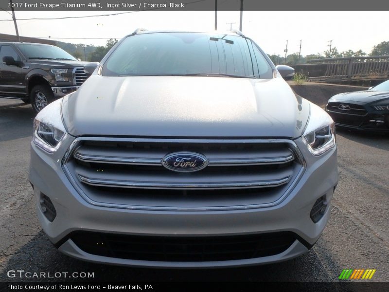 Ingot Silver / Charcoal Black 2017 Ford Escape Titanium 4WD