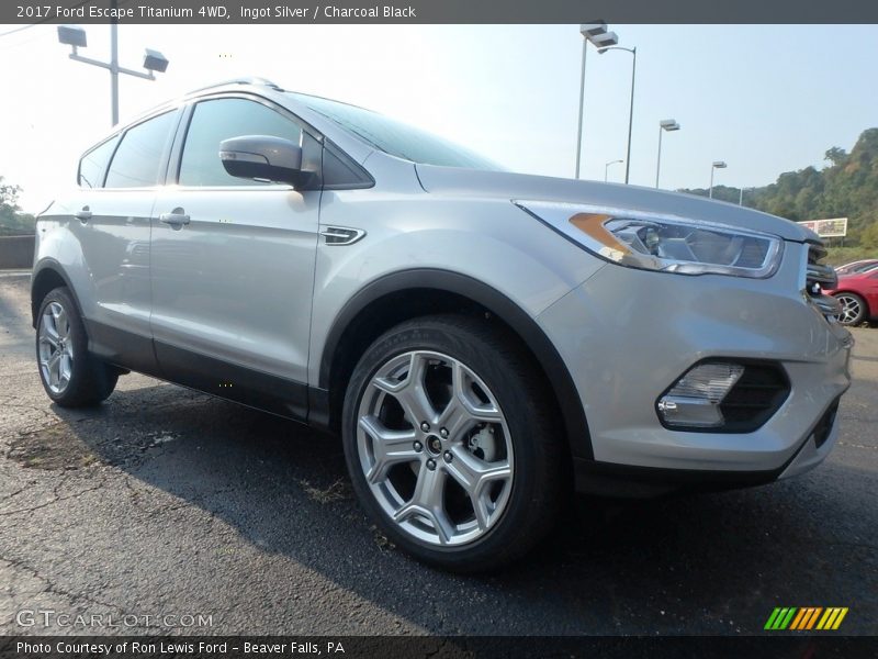 Ingot Silver / Charcoal Black 2017 Ford Escape Titanium 4WD