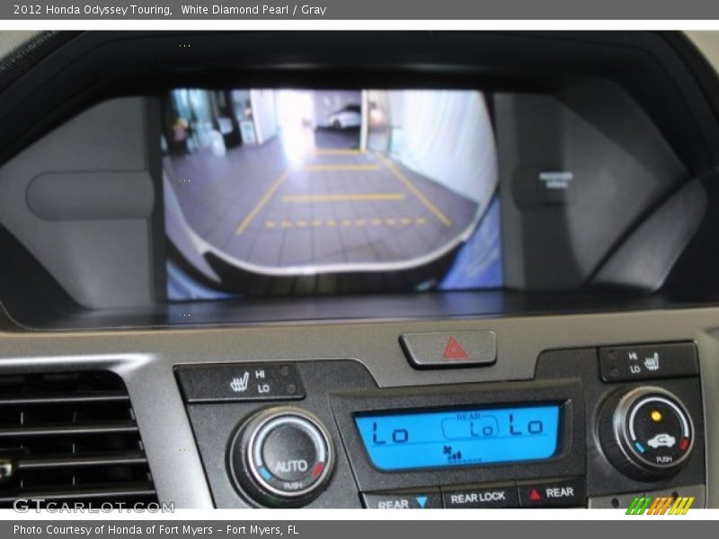 White Diamond Pearl / Gray 2012 Honda Odyssey Touring