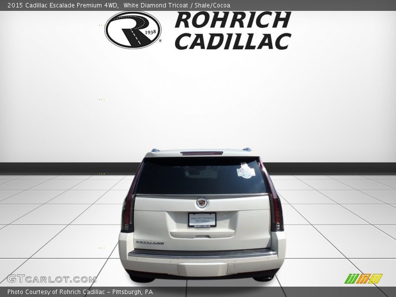 White Diamond Tricoat / Shale/Cocoa 2015 Cadillac Escalade Premium 4WD