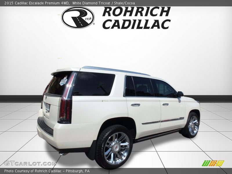 White Diamond Tricoat / Shale/Cocoa 2015 Cadillac Escalade Premium 4WD