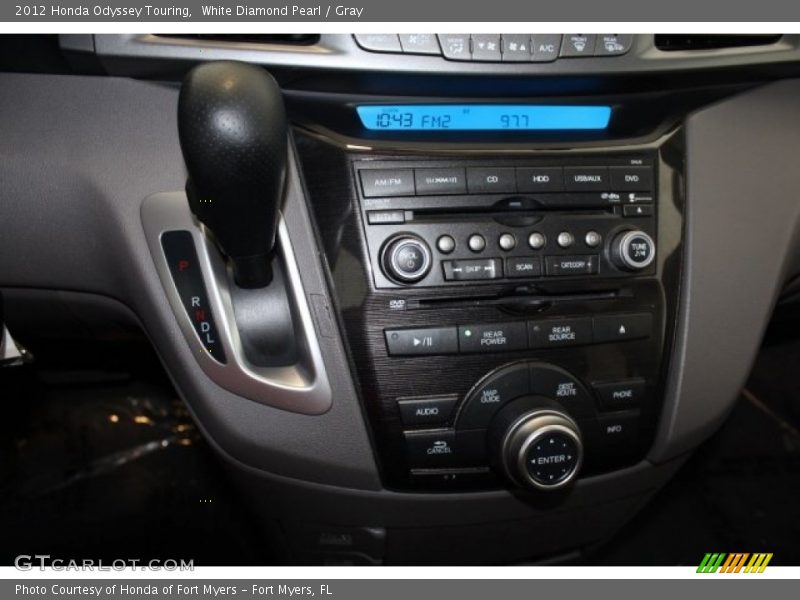 White Diamond Pearl / Gray 2012 Honda Odyssey Touring
