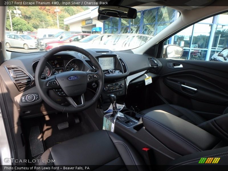 Ingot Silver / Charcoal Black 2017 Ford Escape Titanium 4WD