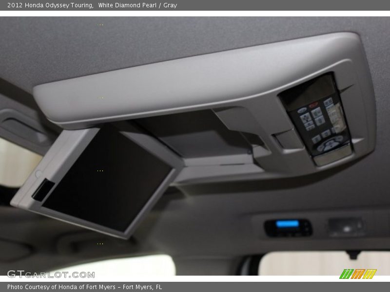 White Diamond Pearl / Gray 2012 Honda Odyssey Touring