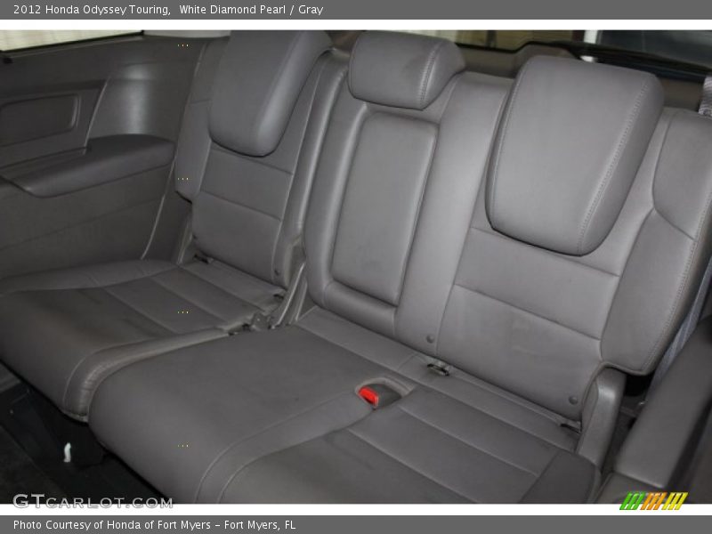 White Diamond Pearl / Gray 2012 Honda Odyssey Touring