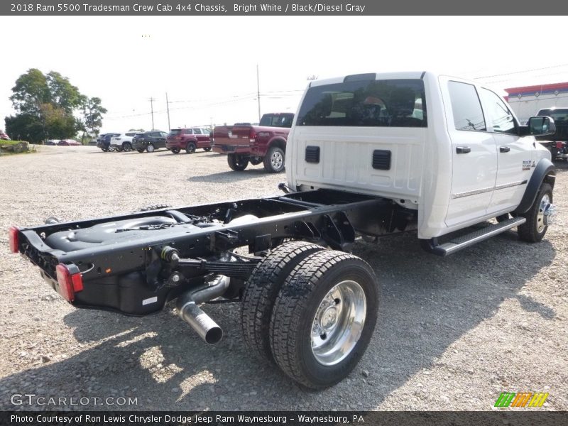 Bright White / Black/Diesel Gray 2018 Ram 5500 Tradesman Crew Cab 4x4 Chassis