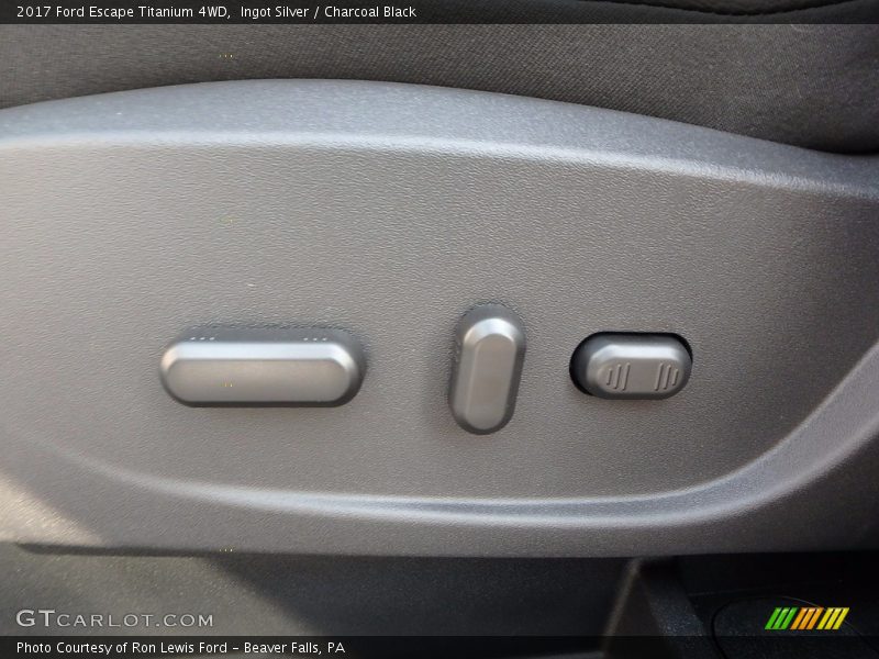 Ingot Silver / Charcoal Black 2017 Ford Escape Titanium 4WD