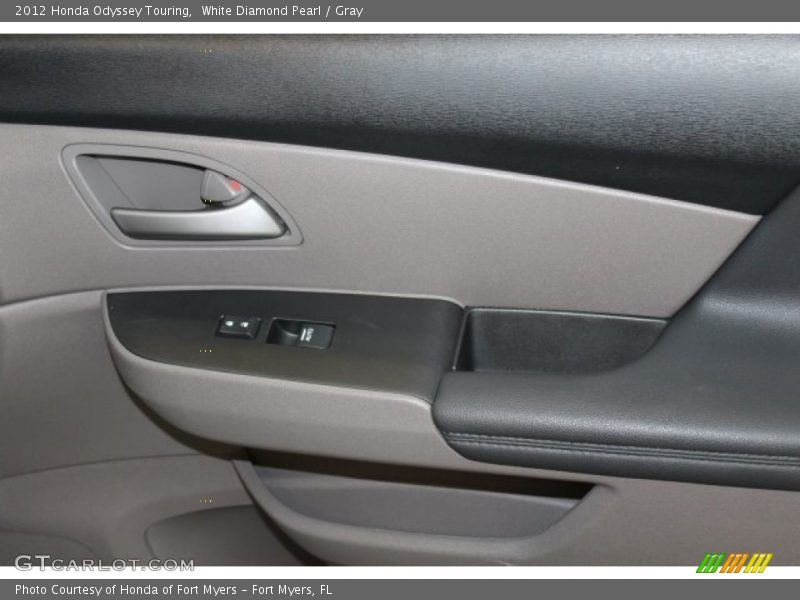White Diamond Pearl / Gray 2012 Honda Odyssey Touring