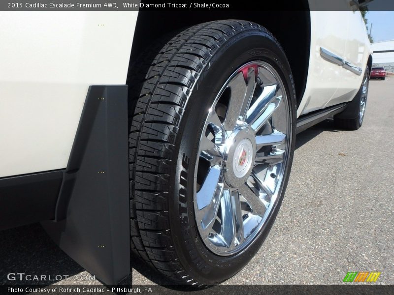 White Diamond Tricoat / Shale/Cocoa 2015 Cadillac Escalade Premium 4WD