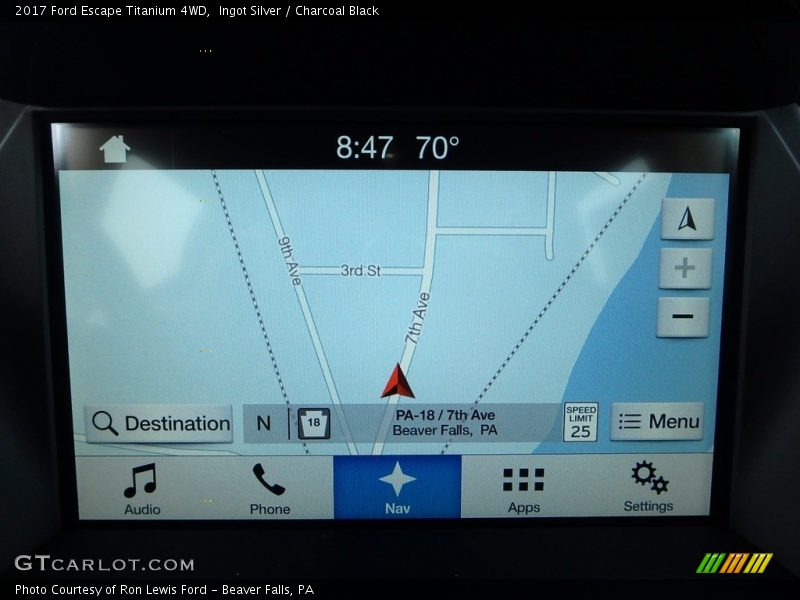 Ingot Silver / Charcoal Black 2017 Ford Escape Titanium 4WD