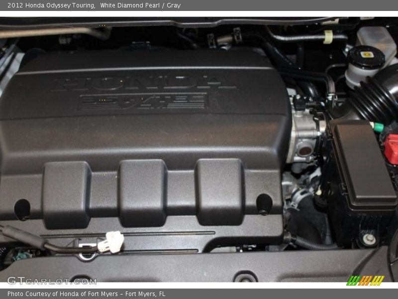 White Diamond Pearl / Gray 2012 Honda Odyssey Touring
