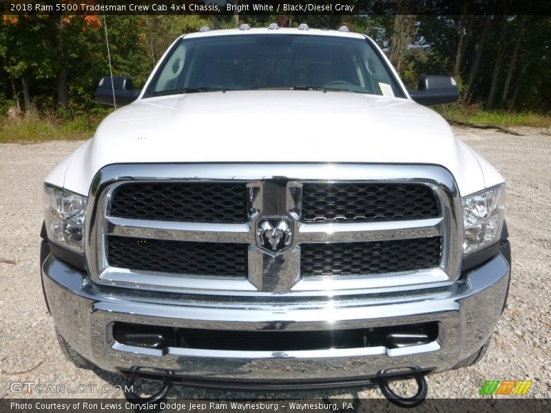 Bright White / Black/Diesel Gray 2018 Ram 5500 Tradesman Crew Cab 4x4 Chassis