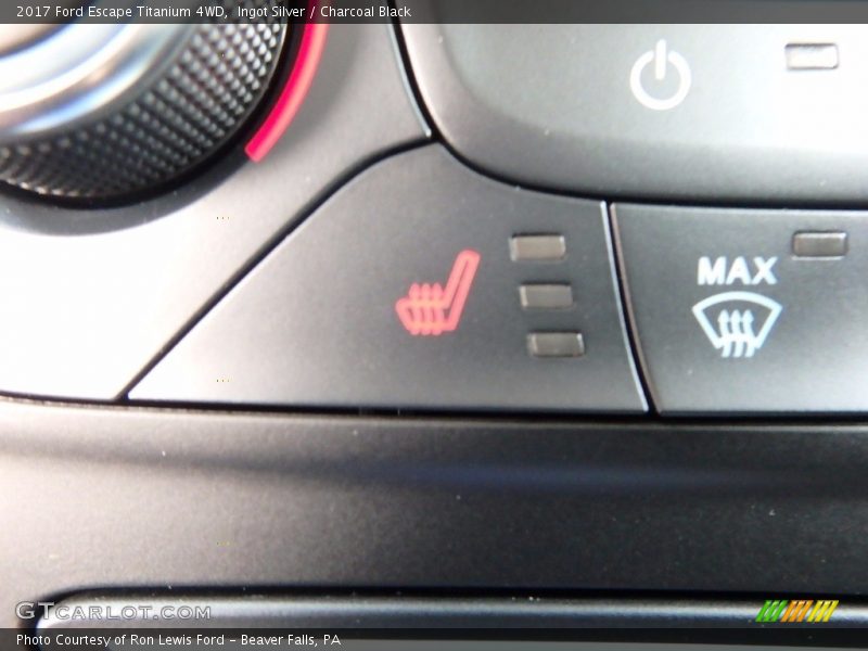 Ingot Silver / Charcoal Black 2017 Ford Escape Titanium 4WD