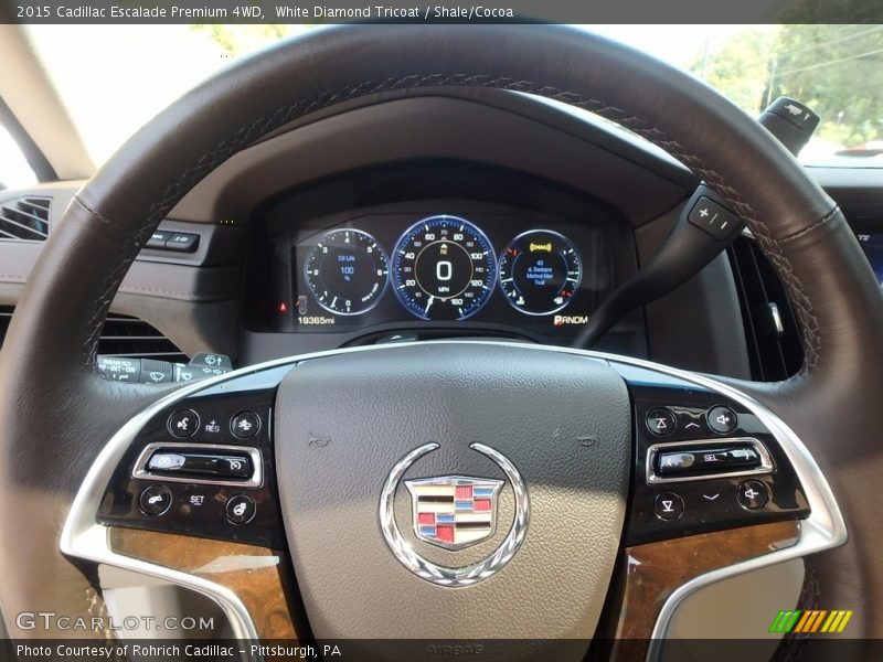 White Diamond Tricoat / Shale/Cocoa 2015 Cadillac Escalade Premium 4WD