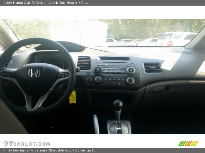 Atomic Blue Metallic / Gray 2009 Honda Civic EX Sedan