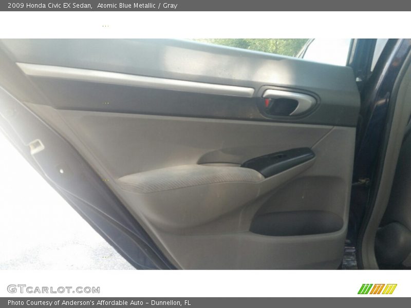 Atomic Blue Metallic / Gray 2009 Honda Civic EX Sedan