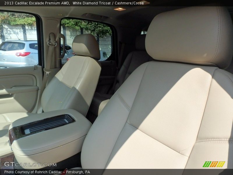 White Diamond Tricoat / Cashmere/Cocoa 2013 Cadillac Escalade Premium AWD