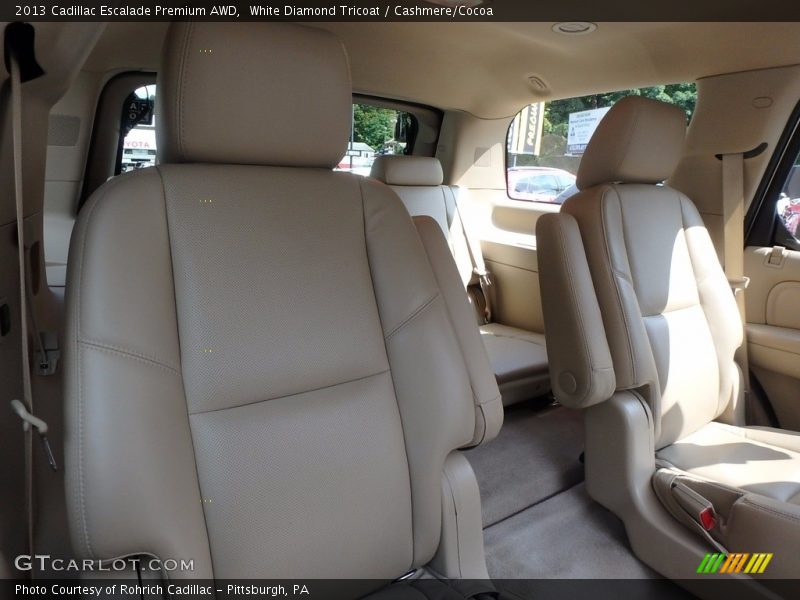 White Diamond Tricoat / Cashmere/Cocoa 2013 Cadillac Escalade Premium AWD