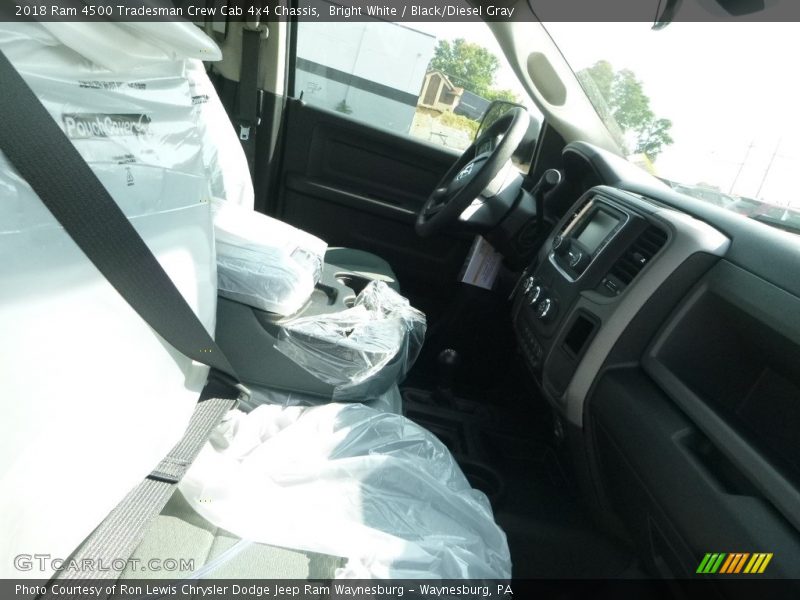 Bright White / Black/Diesel Gray 2018 Ram 4500 Tradesman Crew Cab 4x4 Chassis