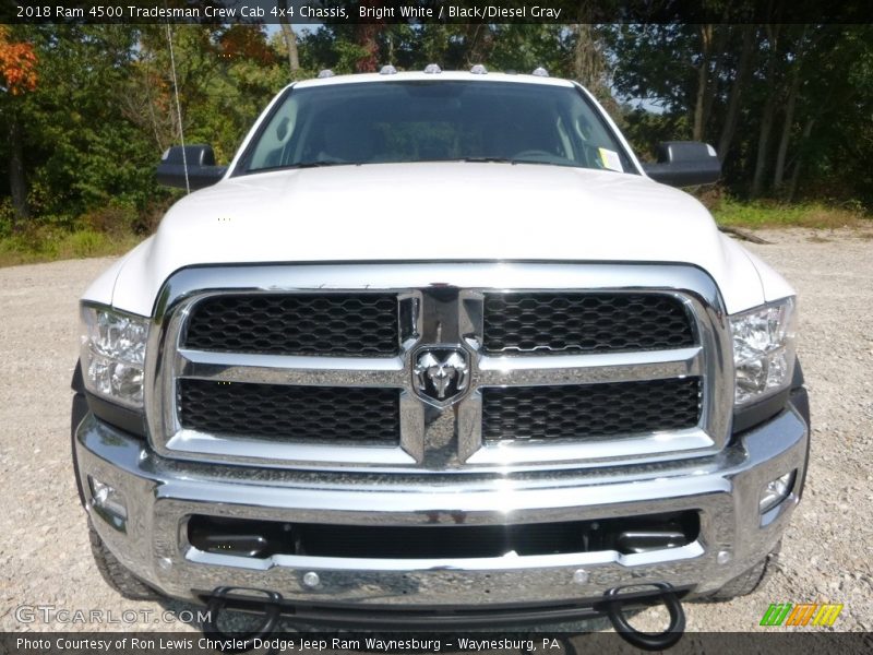 Bright White / Black/Diesel Gray 2018 Ram 4500 Tradesman Crew Cab 4x4 Chassis